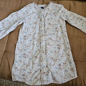 GAP Floral Kids Dress - Cream and Blue